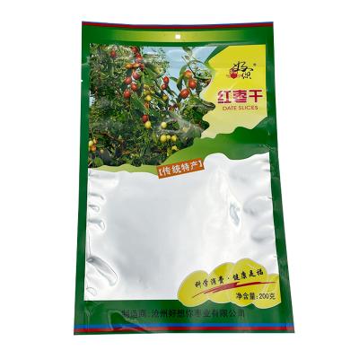 China Moisture Proof Date Slices Packaging Bag Food Grade Custom Printed Packaging Bags With Hole for sale