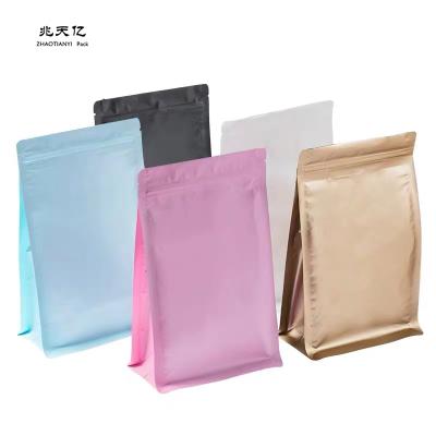 China Food Zip Lock Design 8 Side Sealed Bags Customized Color/Size Coffee Bean Mylar Packaging Bag for sale