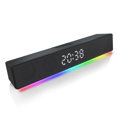 China Powerful Video Call Soundbar RGB Sound Speaker Cool String Lights Home Theater System Sound Bar for TV or Computer for sale