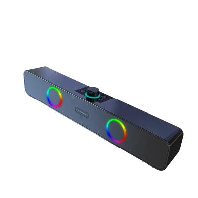 China Wireless System Factory Direct Colorful LED Lights With Powerful Diaphragm Soundbar For Outdoor for sale