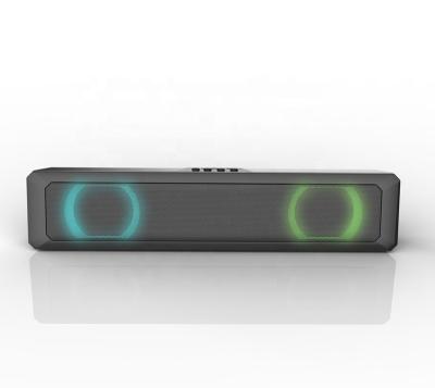 China Wireless MINI Sound Bar Subwoofer Computer Speaker With RGB Light Home Theater System Speaker for sale