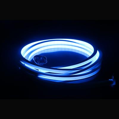 China LANDSCAPE IP67 RGB Color Food Grade Silicone Tube White Lighting And American Design DMX512 2 Circuits RGB LED Lighting Polar Neon Cable for sale