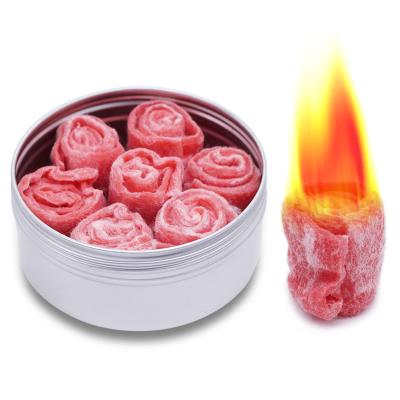 China Make Fire Easily Waterproof Eco Blend Emergency Survival Wax Starter Fire Flammable Material For Rising for sale