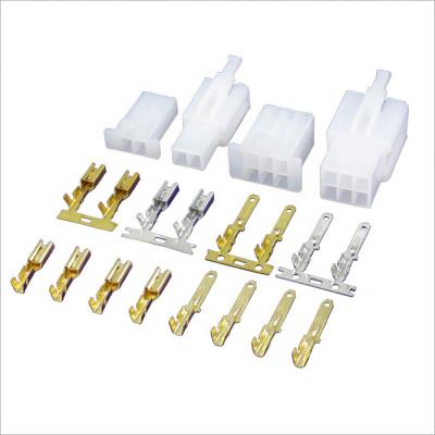 China Automotive 2.8mm 2/3/4/6/9 Pin Automotive 2.8 Electrical Wire Connector Male Female Cable Plug Terminal Kits For Motorcycle Ebike Car for sale