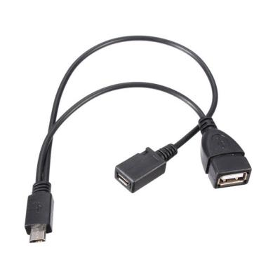 China USB Male To USB Female Splitter Micro SD Male To USB Y Adapter Cable Splitter 1 Female 2 Female Male for sale