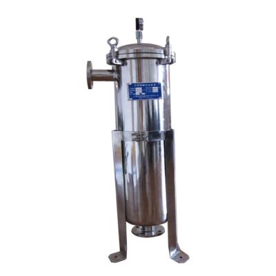 China 17L Volume Housing Solid Liquid Sludge Separation Stainless Steel Bag Filter for sale