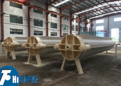 China Reinforced Polypropylene Round Plate Filter Press for High Pressure Solid-Liquid Separation for sale