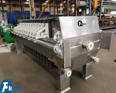 China Stainless Steel Filter Press for Electroplating Industry with High Precision for sale