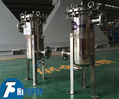 China Chemical Industry Upper Manual Discharge Stainless Steel Bag Filter Housing for sale