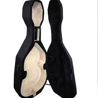 China BASS Gaosijia Factory Price Wholesale Black Oxford Cover Advanced Foam Shaped Hard Bass Double Case 4/4 1/2 1/4 1/8 for sale