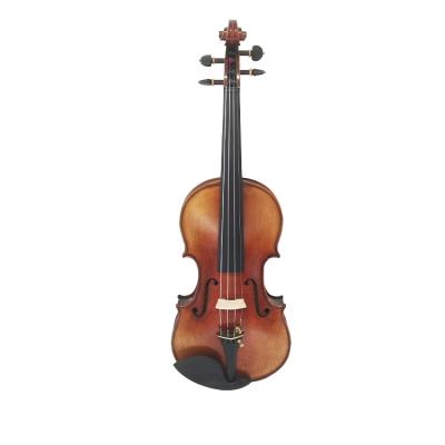 China Handmade Brown Violin 4/4 3/4 Oil Varnish High Grade Solid Professional Impeccable Antique Style Flame Maple for sale