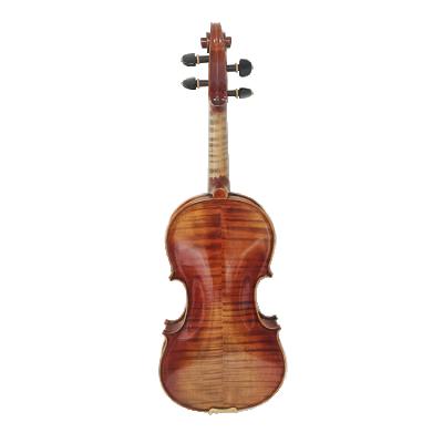 China Solid Fir Gaosijia High Quality Antique Style Handmade Brown Violin 4/4 AV004 Flamed Maple Oil Varnish for sale