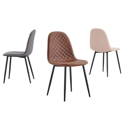 China Nordic modern design home furniture fabric dining chair stackable restaurant dining chair for home for sale