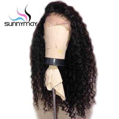 China Sunnymay Curly Pre Plucked Glueless Full Lace Wigs Brazilian 130% Curly Human Hair Wigs Remy Hair Full Lace Wigs Bleached Knots for sale