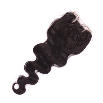 China Deep Wave 5*5 Lace Closure Body Wave Virgin Hair Baby Hair All Around Lace Closure for sale