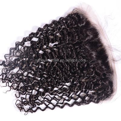 China High Quality HD Loose Wave Lace Frontal Lace Up Knots Wave Lace Frontal Bleached Loose Headband for sale