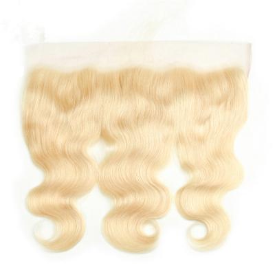 China Sunnymay Hair #613 Platinum Hair Bands 13x4 Lace Brazilian Blonde Transparent Body Wave Small Nots 100% Lace Headbands for sale