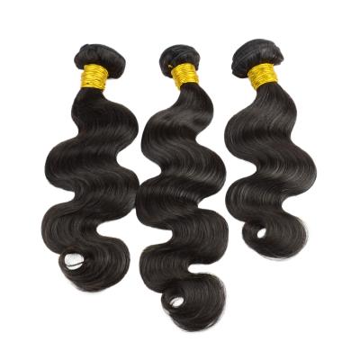 China Body Wave Peruvian Virgin Hair Bundles , 100% Virgin Raw Unprocessed Cuticle Aligned Hair Weave With Lace Closure for sale