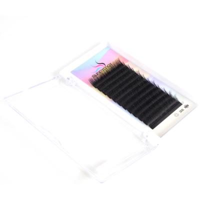 China Natural Long Eyelashes Wholesale Private Label, Pre Made Volume Fans Of Mink Lashes, Individual Mink Eyelash Extension for sale