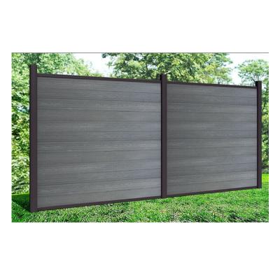 China Easily Assembled Easy Install Private WPC Garden Slats Panel WPC Privacy Fencing for sale