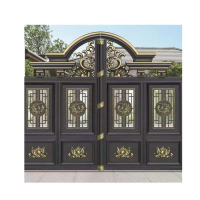 China Modern Art Aluminum Door Double Door Aluminum Transparent Glass Narrow Frame New Production for sale