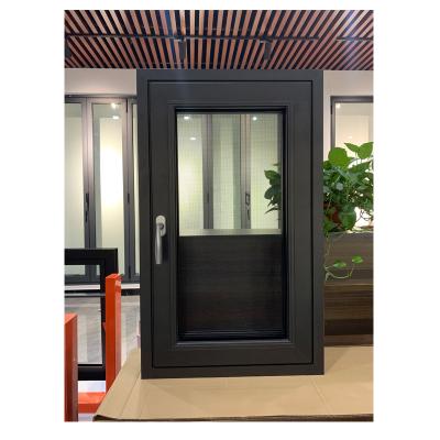 China Modern aluminum window system minimized borders for a maximized view double tempered casement glass windows for sale