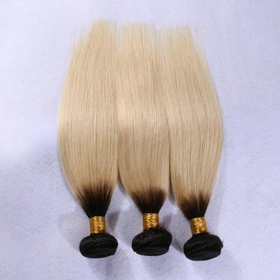 China 1b/613 Color Silky Straight Double Wave Ombre Hair Extensions Body Weft Wave for sale