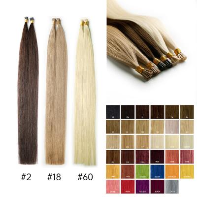 China Silky Straight Good Quality Prebonded Remy Hair I Russian Tip Keratin Ponytail Ponytail Hair Extensions for sale