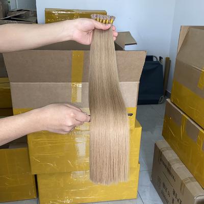 China Double Drawn Silky Straight Wave I Tip Wavy Indian Hair, No Confusing I Tip Hair Extensions Sellers for sale