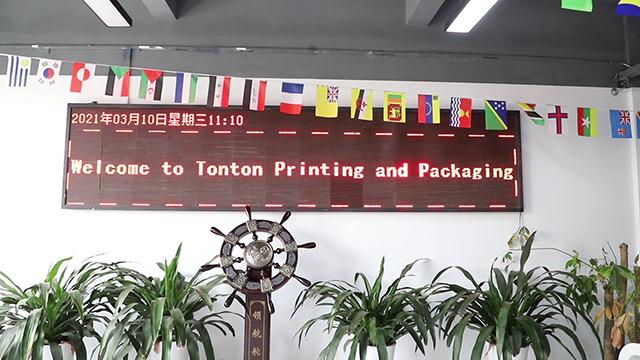 Verified China supplier - Shenzhen Tonton Printing & Packaging Co., Ltd.