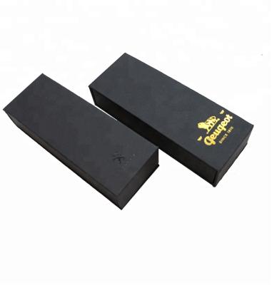 China New Design Recyclable High End Black Cardboard Skin Care Cosmetic Packaging Box Luxury for sale