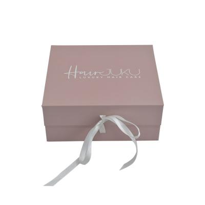 China Handmade Custom Cardboard Gift Magnetic Logo Printing High Quality Recycle Paper Boxes Packaging Luxury Pink Color for sale