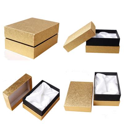 China Recycled Materials Logo Low Box Lid Box Lingerie Custom Luxury Apparel No Minimum Gift Box Satin Insert For Handbag for sale