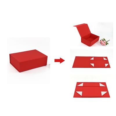 China Handmade In Stock Cheaper High Quality Magnetic Flat Gift Box for sale