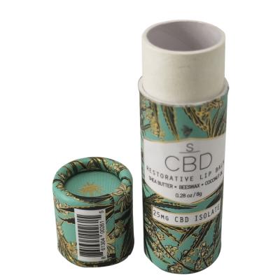 China Eco Friendly Recyclable Custom Printed Round Cardboard Tube Luxury Cosmetic Gift Paper Packaging Box for sale