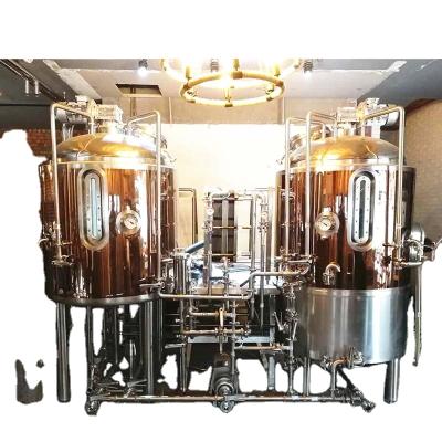 China Brewpub/hotel beer brewing equipment complete industrial brewery system equipment 500L 1000L 20HL 40HL for sale