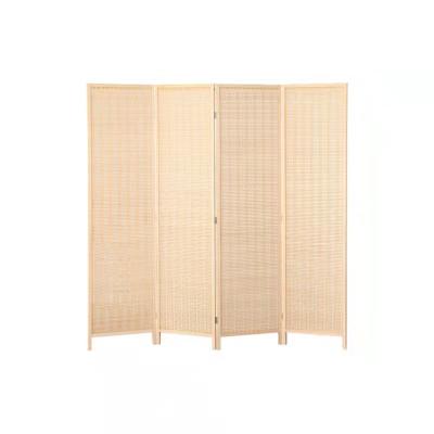 China Space Saving Room Divider Privacy Screen White 4 Panel Easily Assembled Room Divider For Bedroom for sale