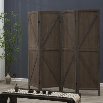 China CLASSIC light roasted wood partition in brown color for sale