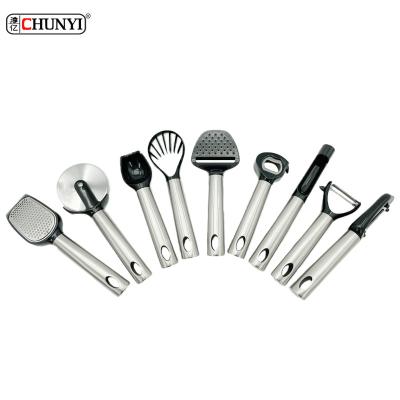 China Viable Stainless Steel Utensils Kitchen Accessories Tool Cooking Tool Kit Household Items Kitchen Instrument Set for sale