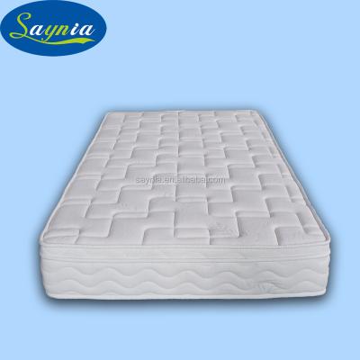 China Popular White Bamboo Compress Pack Tencel Fiber PU Foam Pocket Spring Hotel Mattress for sale