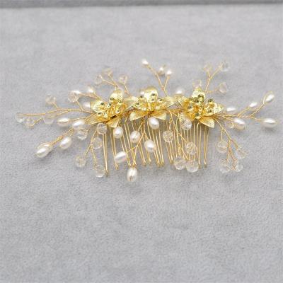 China Bridal Decoration RedWillow Fashion Beads Hair Combs Women Crystals Handmade Headpieces Bridal Hair Accessories for sale