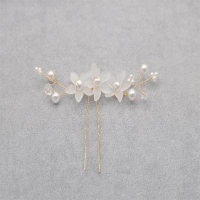 China Wholesale Decoration RedWillow Bridal Hair Comb Women Wedding Flower Bridal Wedding Elegant Hair Accessories Hair Comb for sale