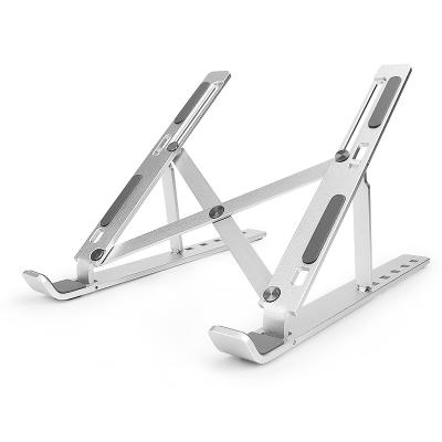 China VCAN Aluminum Foldable Computer Table Stand Portable Adjustable Metal Laptop Stand Tablet Bracket Compatible with Mac Book Air Pro for sale