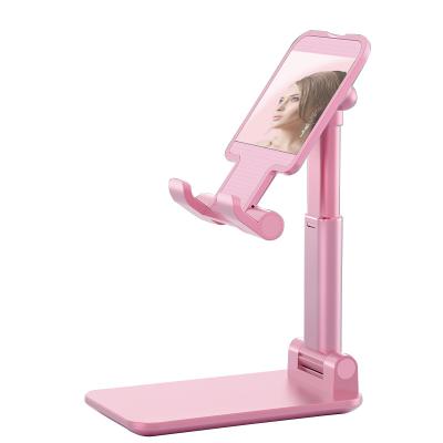 China Universal Mobile Phone Holder Home and Office Adjustable Foldable Foldable Cell Phone Bracket for Desk Compatible with Huawei Xiaomi iPhone Tablet for sale