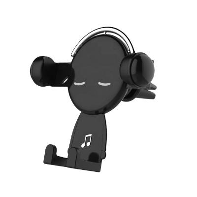 China Adjustable Car Mobile Phone Stands Holder Gravity Air Vent Clip Mount Mobile Phone Bracket Creative Navigation For Huawei iPhone Xiaomi for sale