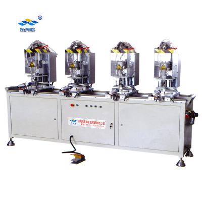 China Combine upvc with steel linear by screw four head upvc screw fastening machine for upvc window door making for sale