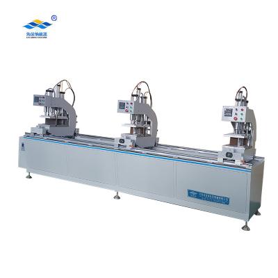 China Factory three head single colorized window equipment window equipment pvc seamless profile plastic glazed upvc machine for sale