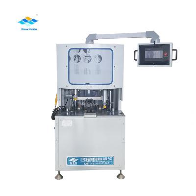 China Factory three cutters exterior and exterior pvc upvc window and door cnc corner cleaning machine for sale