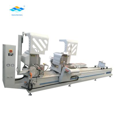 China Building Material Shops Aluminum Profile Automatic Cnc Cutting Head Double Miter Saw Cutting Machine For Aluminum Window Door Processing Machine for sale