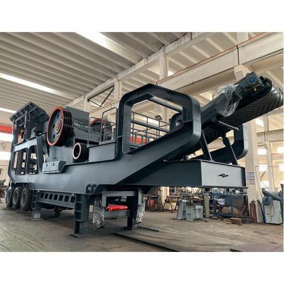 China High performance good quality mobile jaw crushing factory industrial aggregate mobile jaw crusher crushing machine for sale